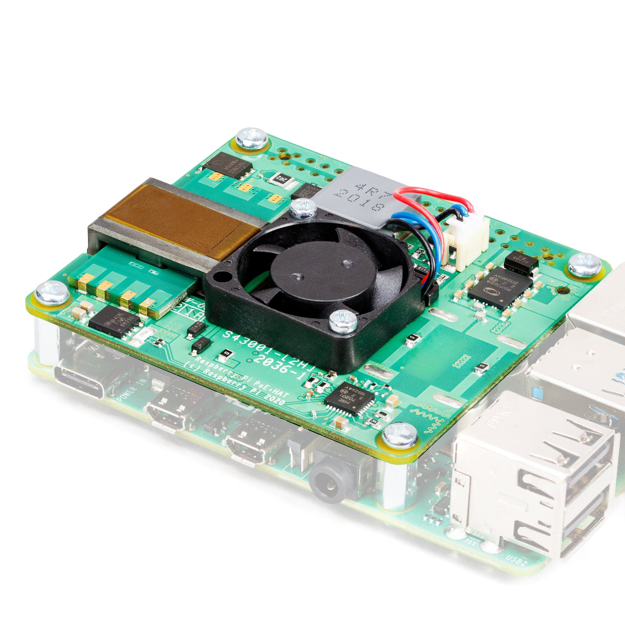 Raspberry Pi PoE+ HAT by Raspberry Pi - The Pi Hut
