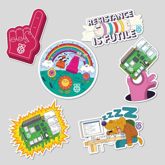 Pi Maker Sticker Raspberry Pi Sticker Pack #2 - The Pi Hut