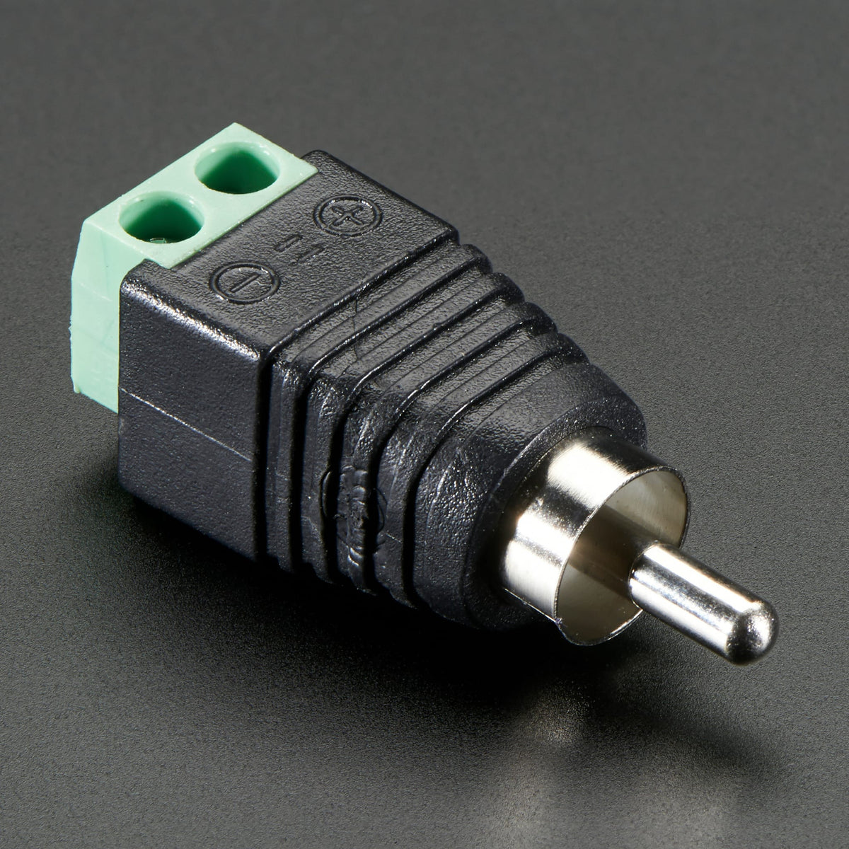 RCA (Composite Video, Audio) Male Plug Terminal Block by Adafruit - The Pi Hut
