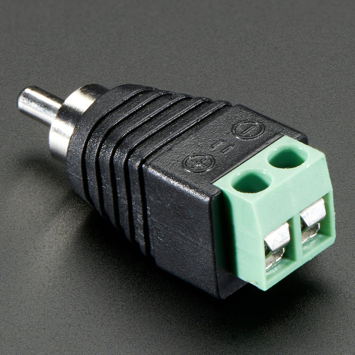 RCA (Composite Video, Audio) Male Plug Terminal Block by Adafruit - The Pi Hut