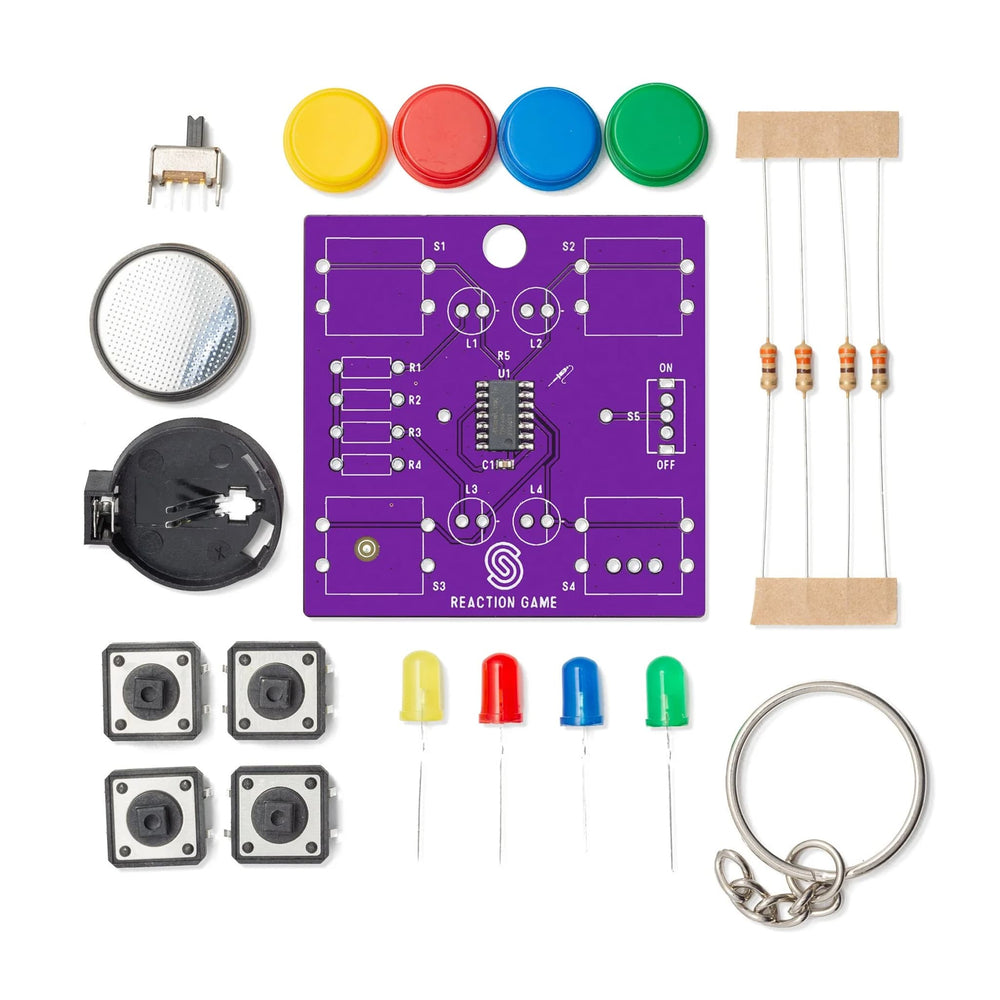 Reaction Game Solder kit by Soldered Electronics - The Pi Hut