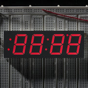 Red 7-segment clock display - 1.2" digit height by Adafruit - The Pi Hut
