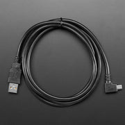 Right Angle USB cable - A/MicroB by Adafruit - The Pi Hut