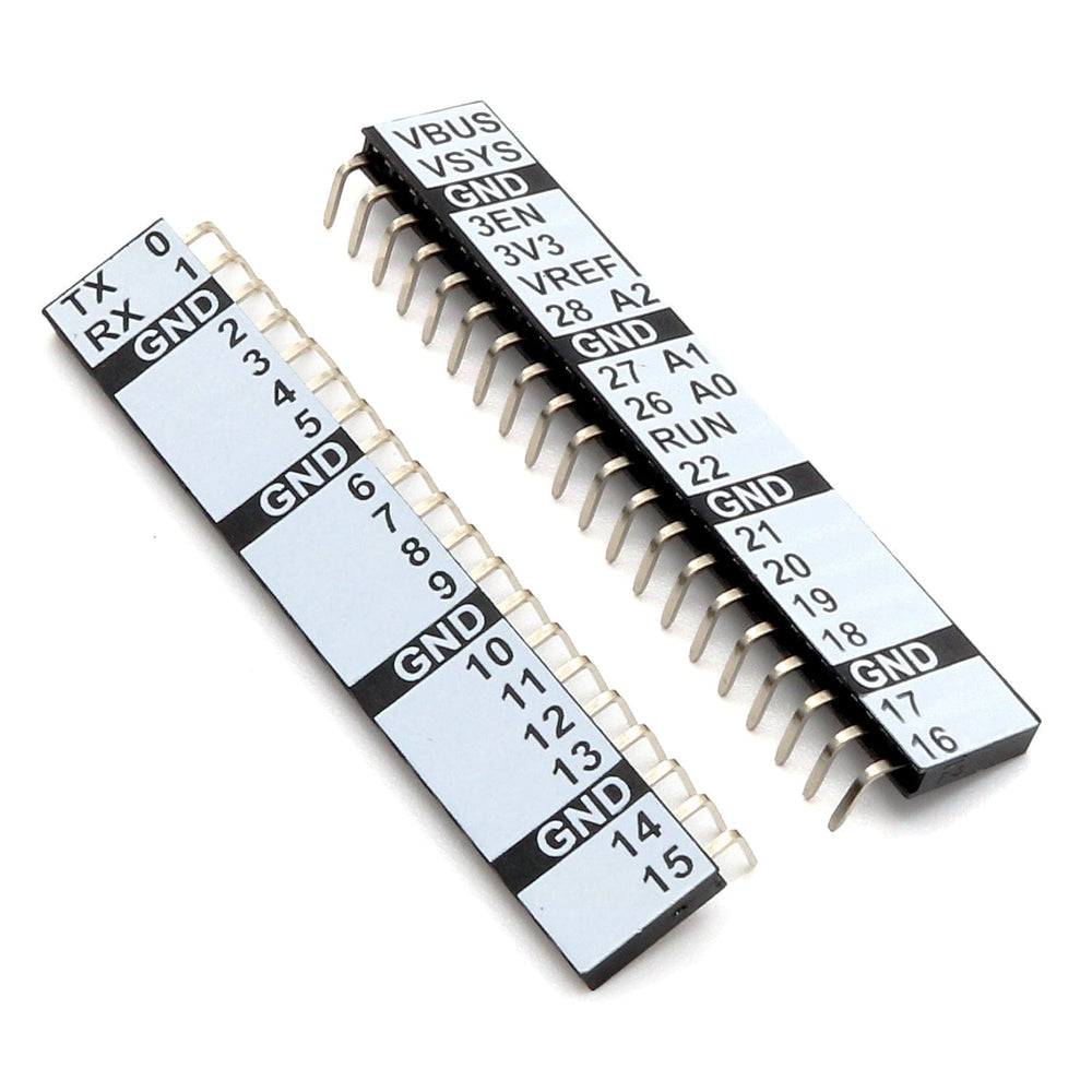 Right-Angled Labelled Headers for Raspberry Pi Pico