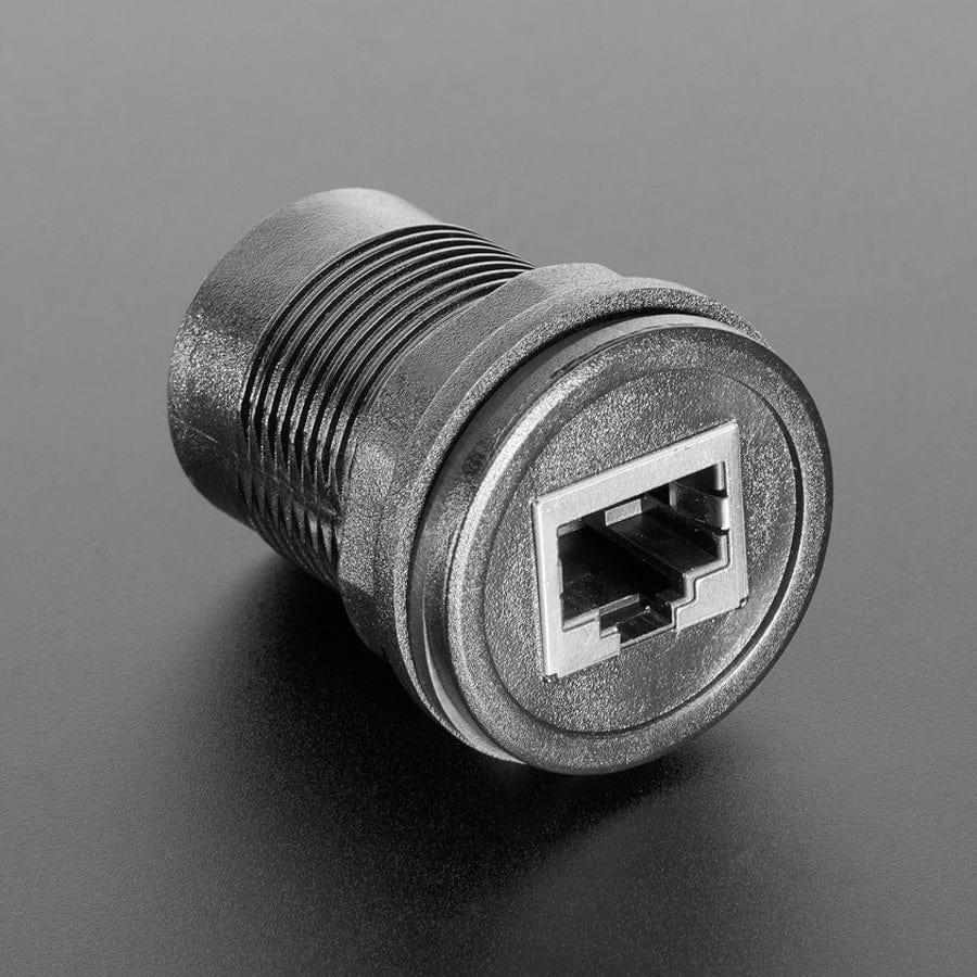 RJ-50 (10P10C) Round Panel Mount Adapter Plug