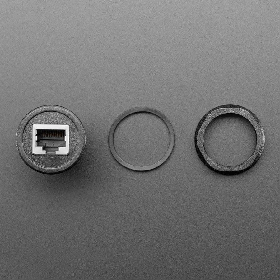 RJ-50 (10P10C) Round Panel Mount Adapter Plug - The Pi Hut