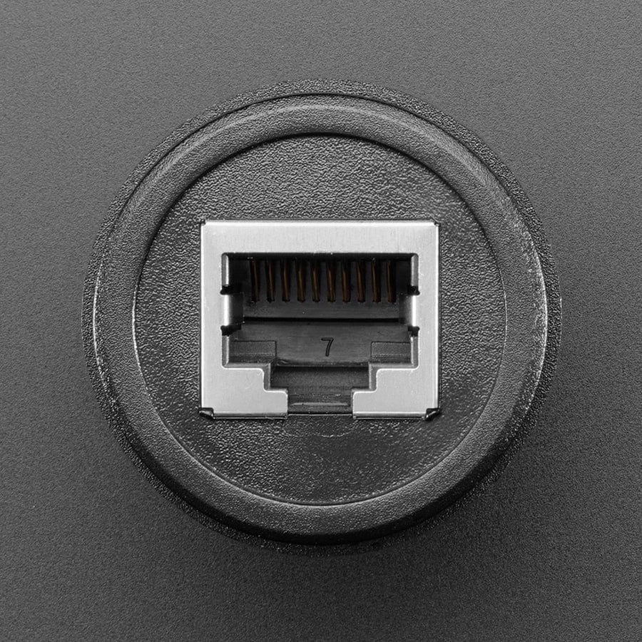 RJ-50 (10P10C) Round Panel Mount Adapter Plug