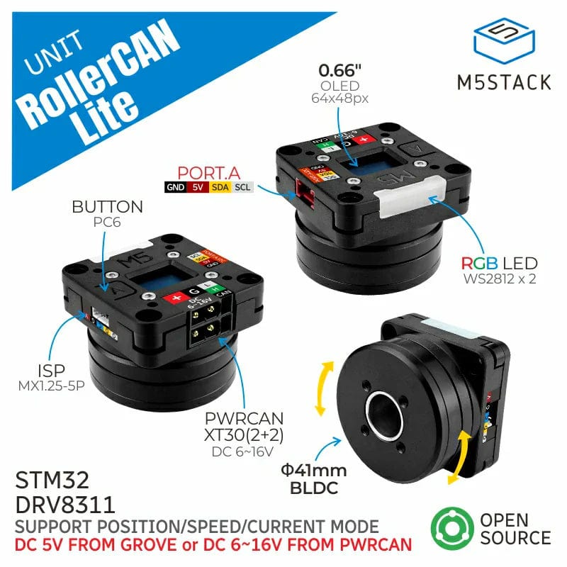 RollerCAN Unit with BLDC Motor (STM32)