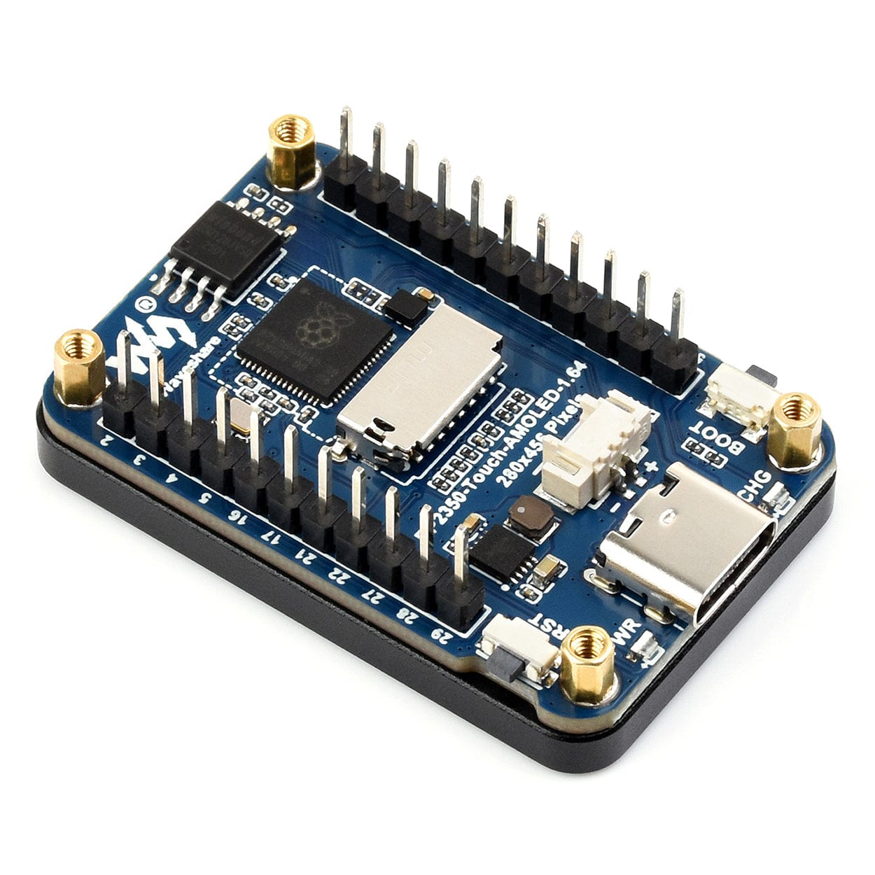 RP2350 1.64" AMOLED Touch Display Dev Board by Waveshare - The Pi Hut