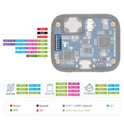 RP2350 1.8" AMOLED Touch Display Dev Board (368×448) by Waveshare - The Pi Hut