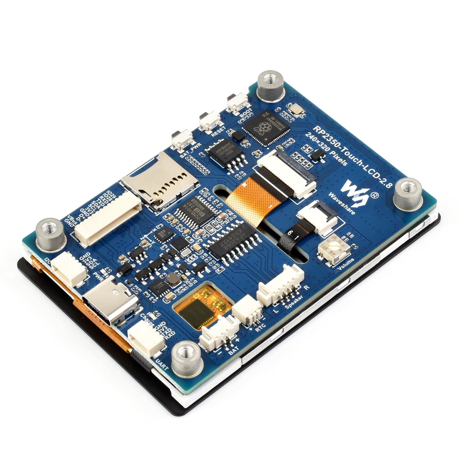 RP2350 2.8" Capacitive Touch Dev Board with 6-Axis IMU by Waveshare - The Pi Hut