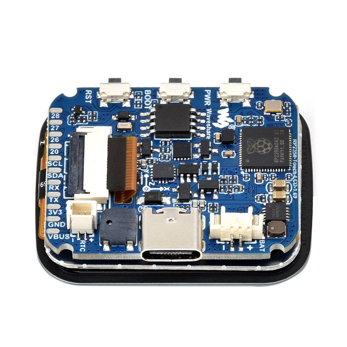 RP2350 Development Board with 1.69" Capacitive Touch Display (240x280) - The Pi Hut