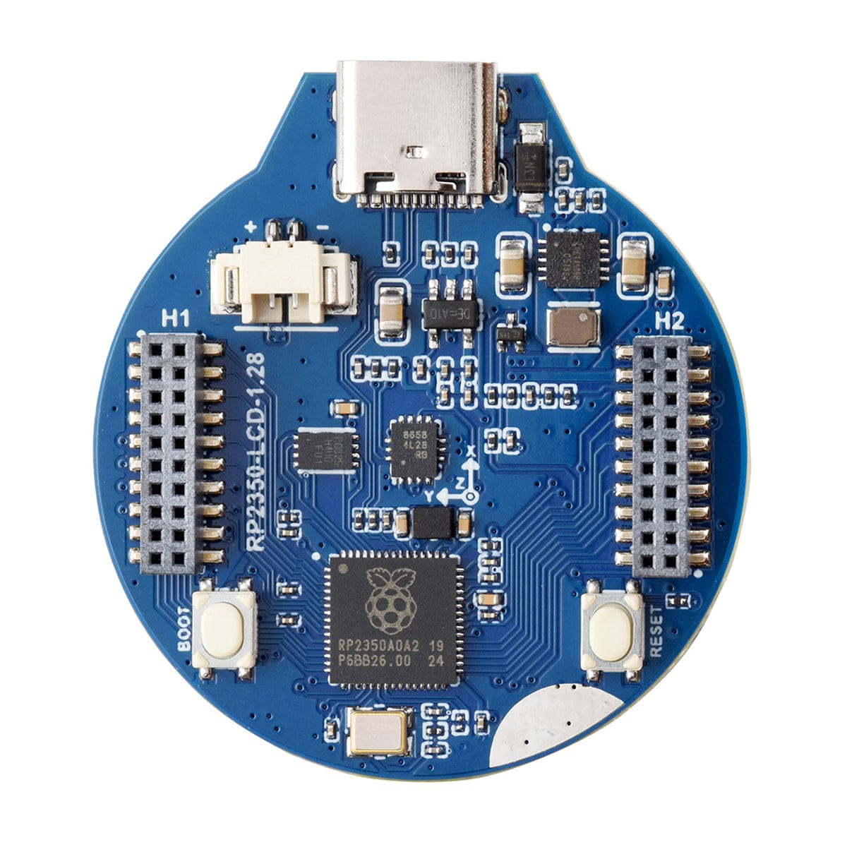 RP2350 MCU Board with 1.28" Round IPS LCD