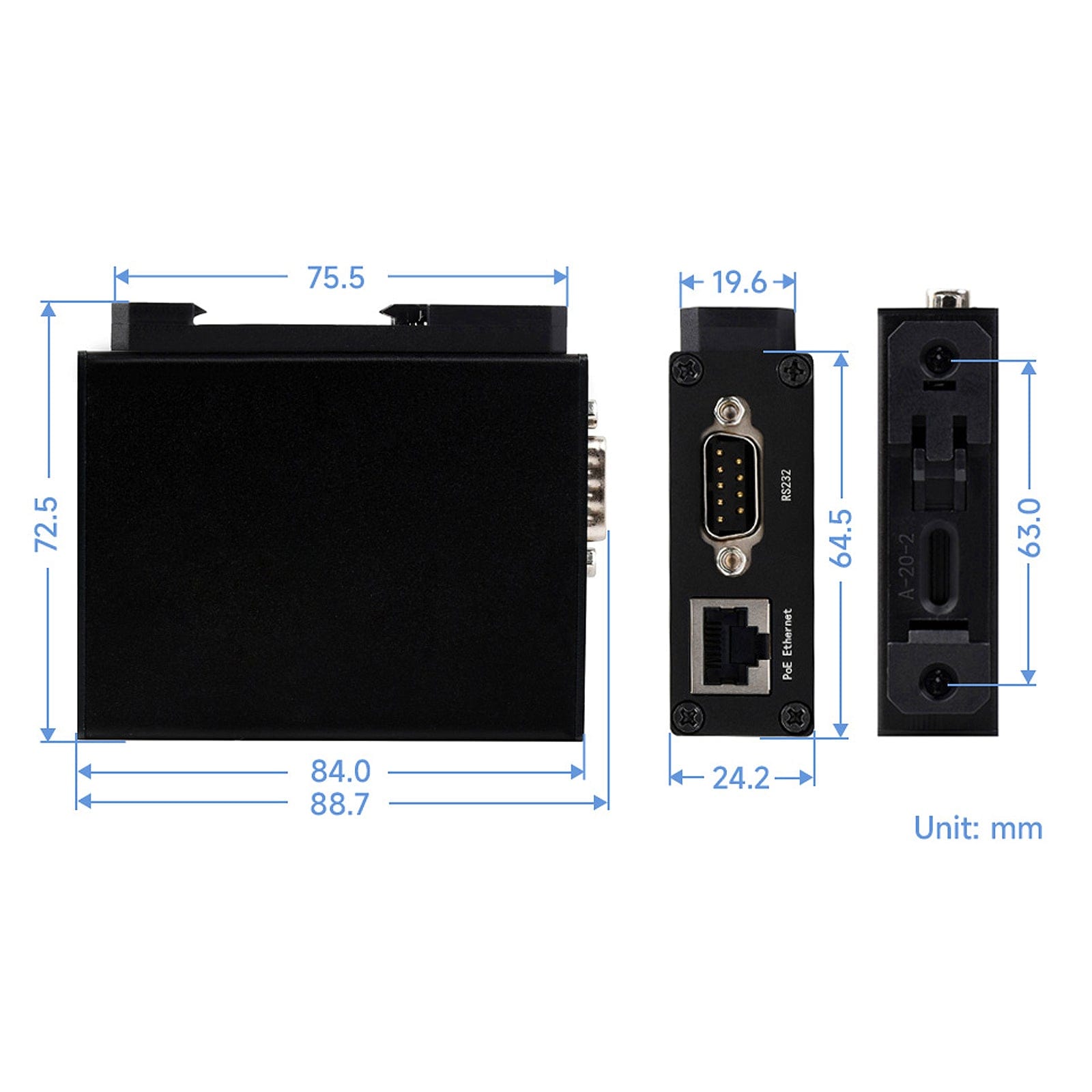 RS232/485/422 to RJ45 Ethernet Module ETH (B) - The Pi Hut