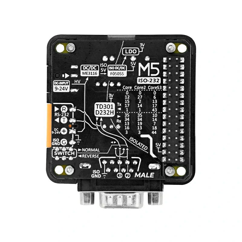 RS232 Module 13.2 with DB9 Male Connector - The Pi Hut