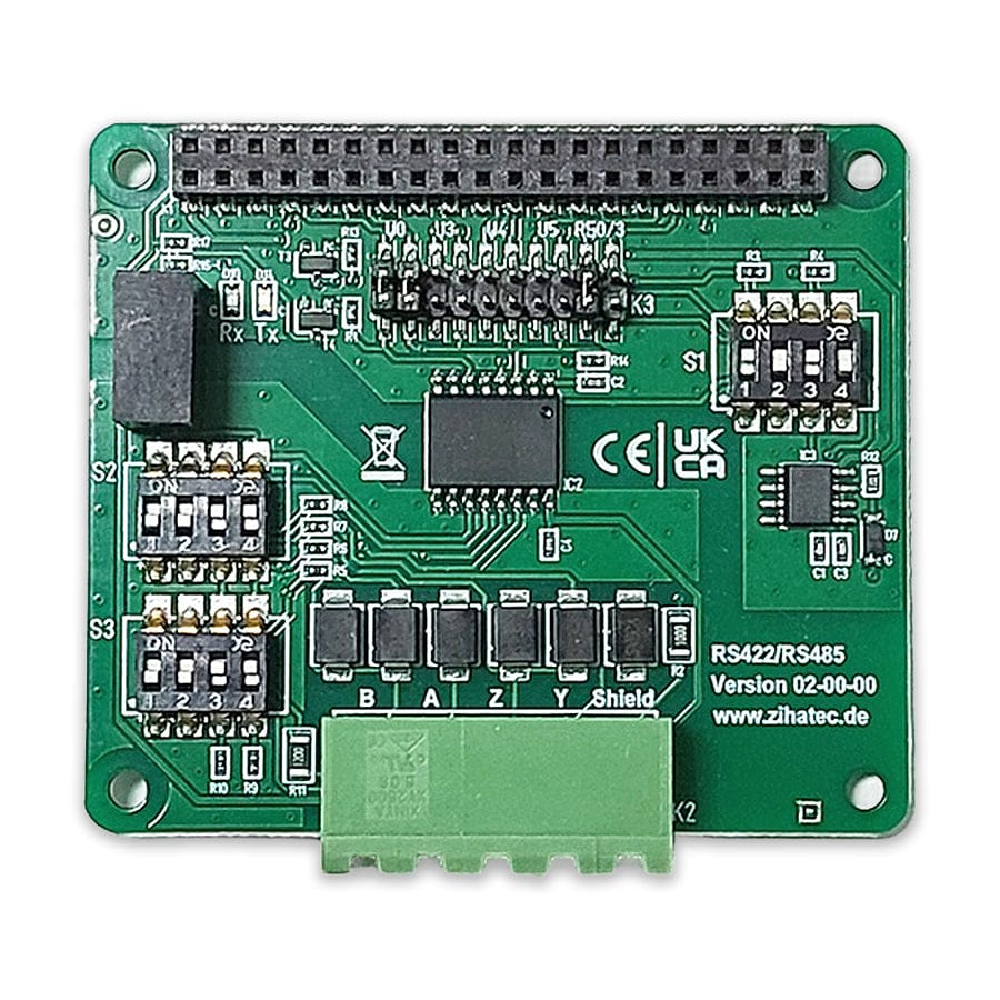 RS422 / RS485 Serial HAT V2 for Raspberry Pi by Zihatec - The Pi Hut