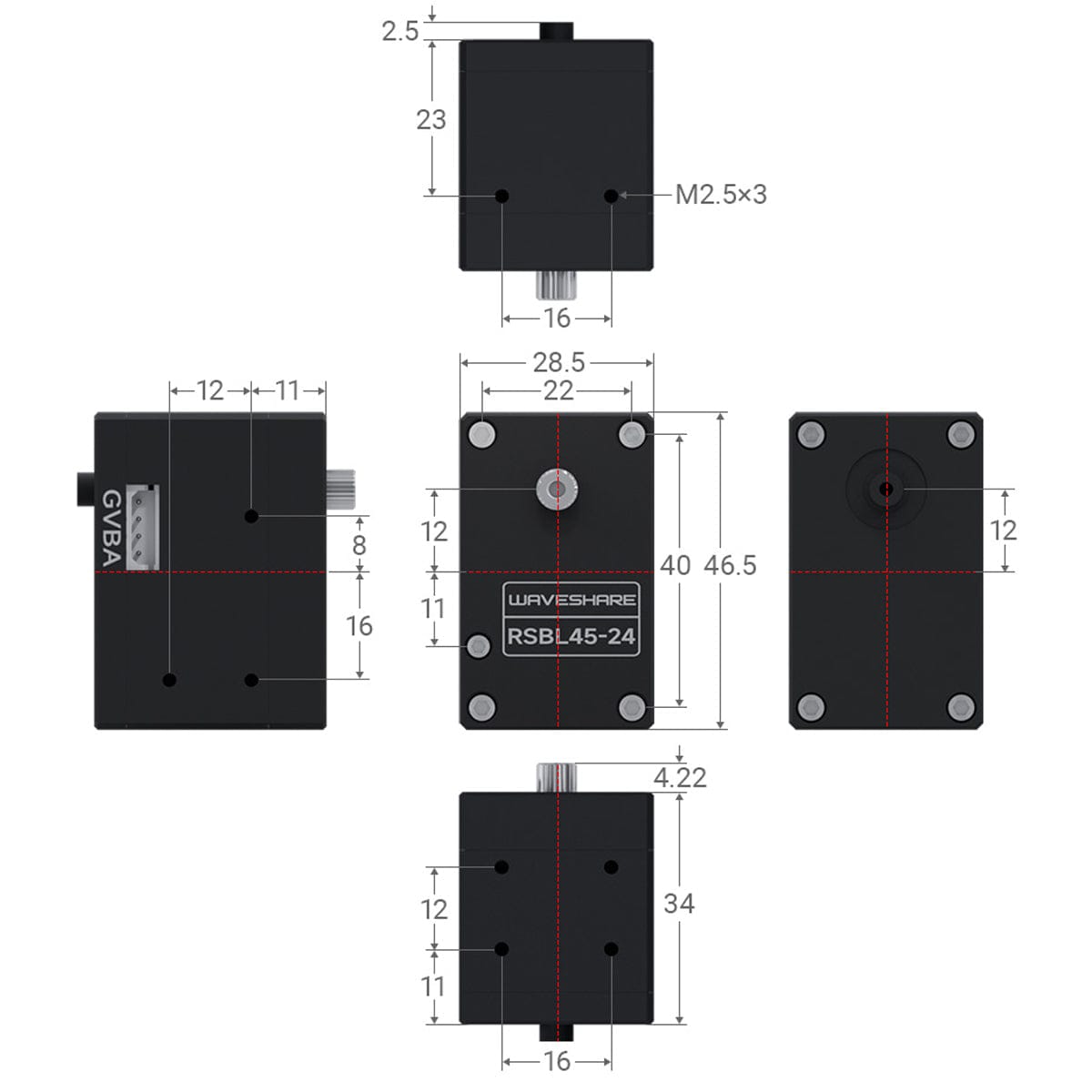 RS485 Servo Motor (35kg.cm)