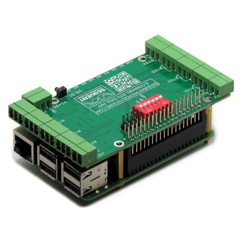 A Stackable Hat Raspberry Pi RTD Data Acquisition 8-Layer Stackable HAT for Raspberry Pi - The Pi Hut