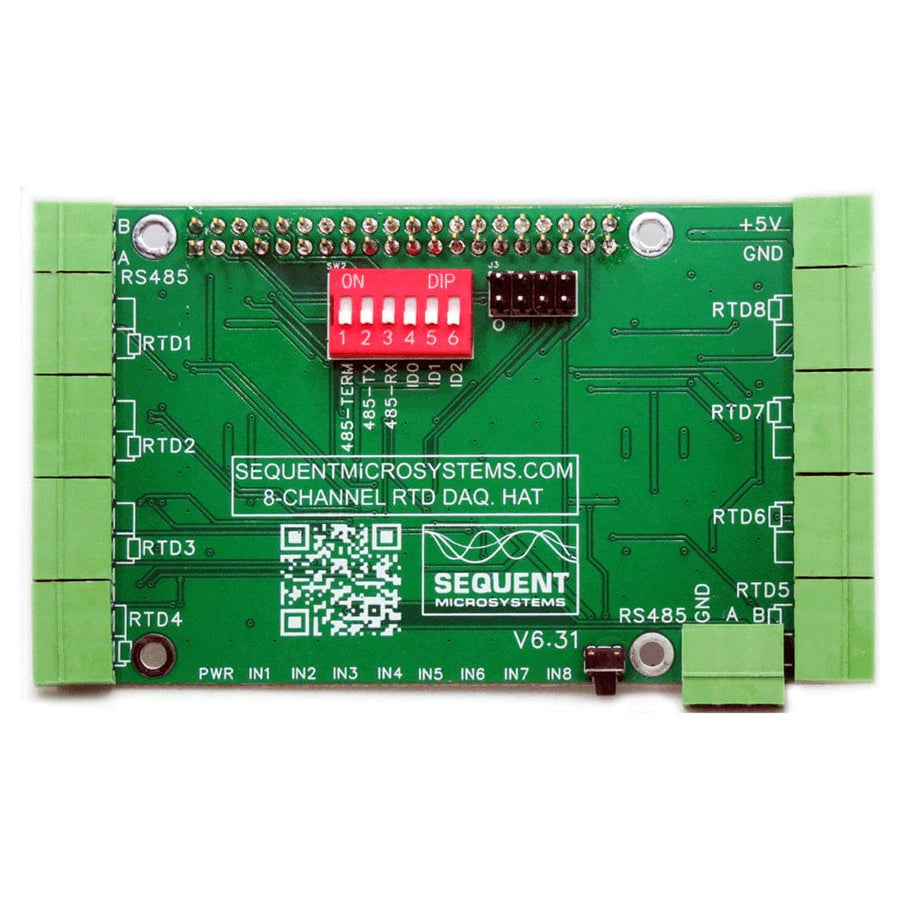 Data Acquisition Module With Raspberry Pi RTD Data Acquisition 8-Layer Stackable HAT for Raspberry Pi - The Pi Hut