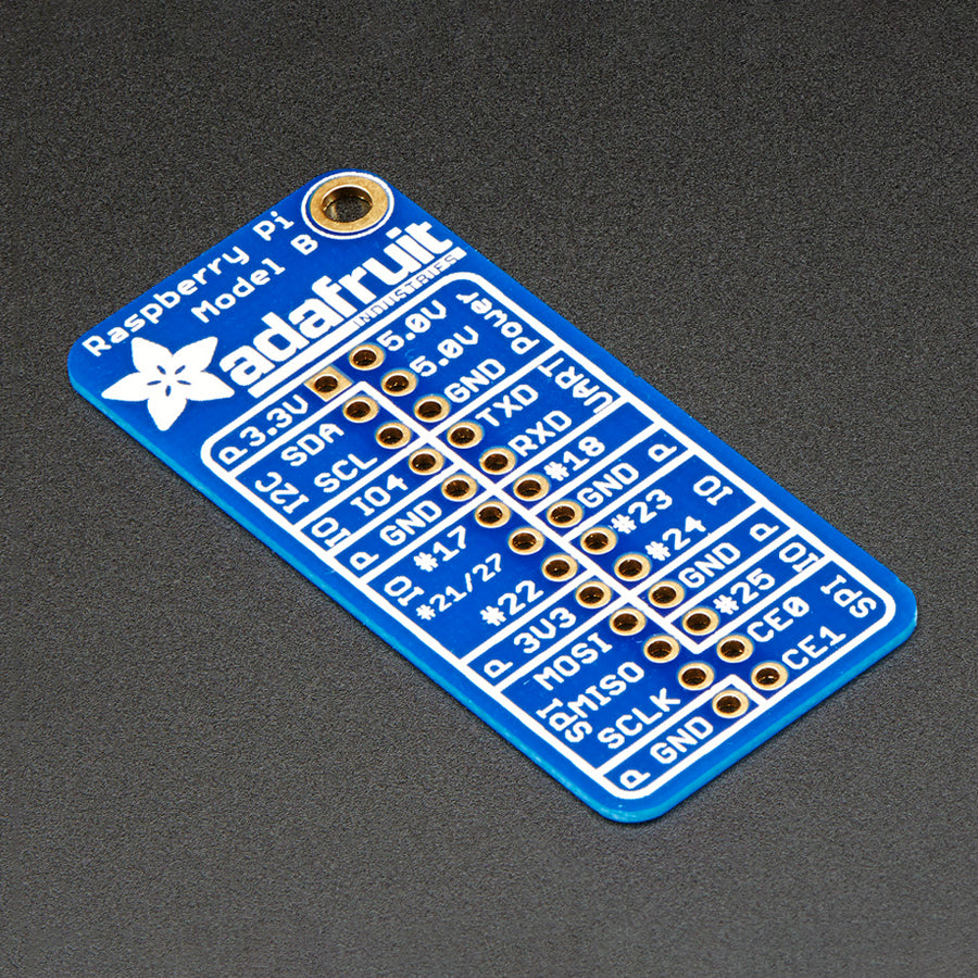 Adafruit GPIO Reference Card for Raspberry Pi Model B