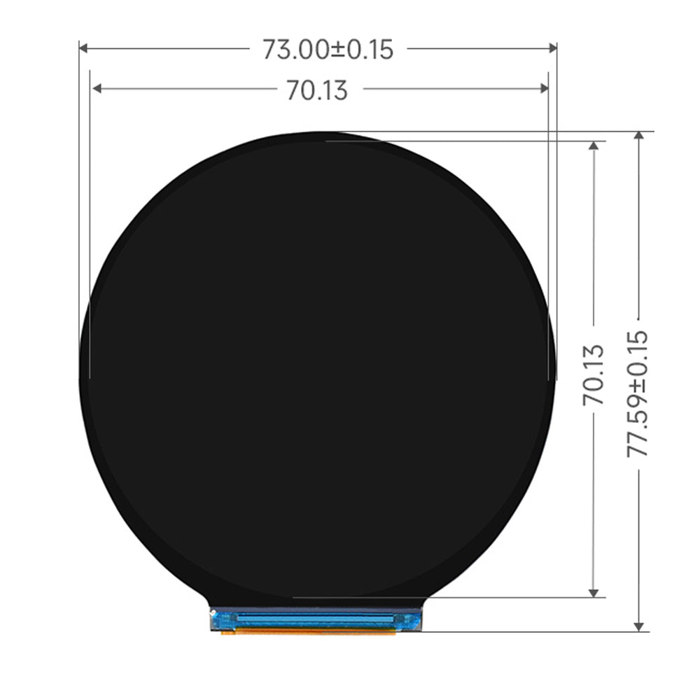 ESP32-S3 Development Board with 2.8" IPS LCD Round Display (480 x 480)