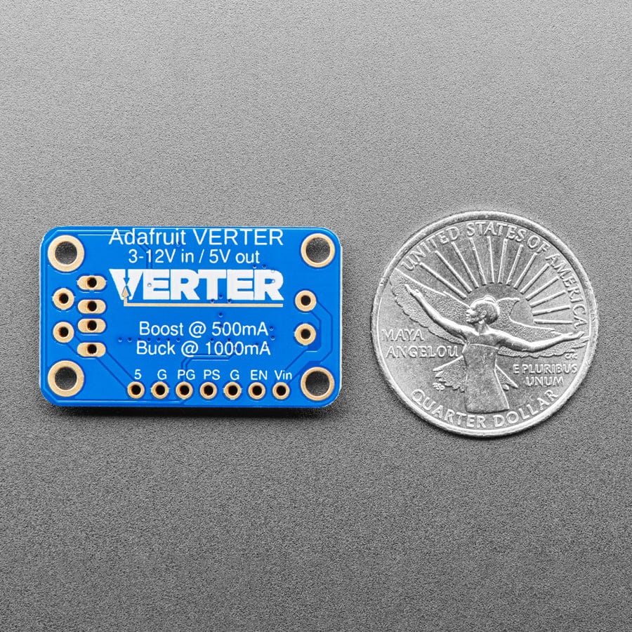 VERTER 5V USB Buck-Boost - 500mA from 3V-5V / 1000ma from 5V-12V