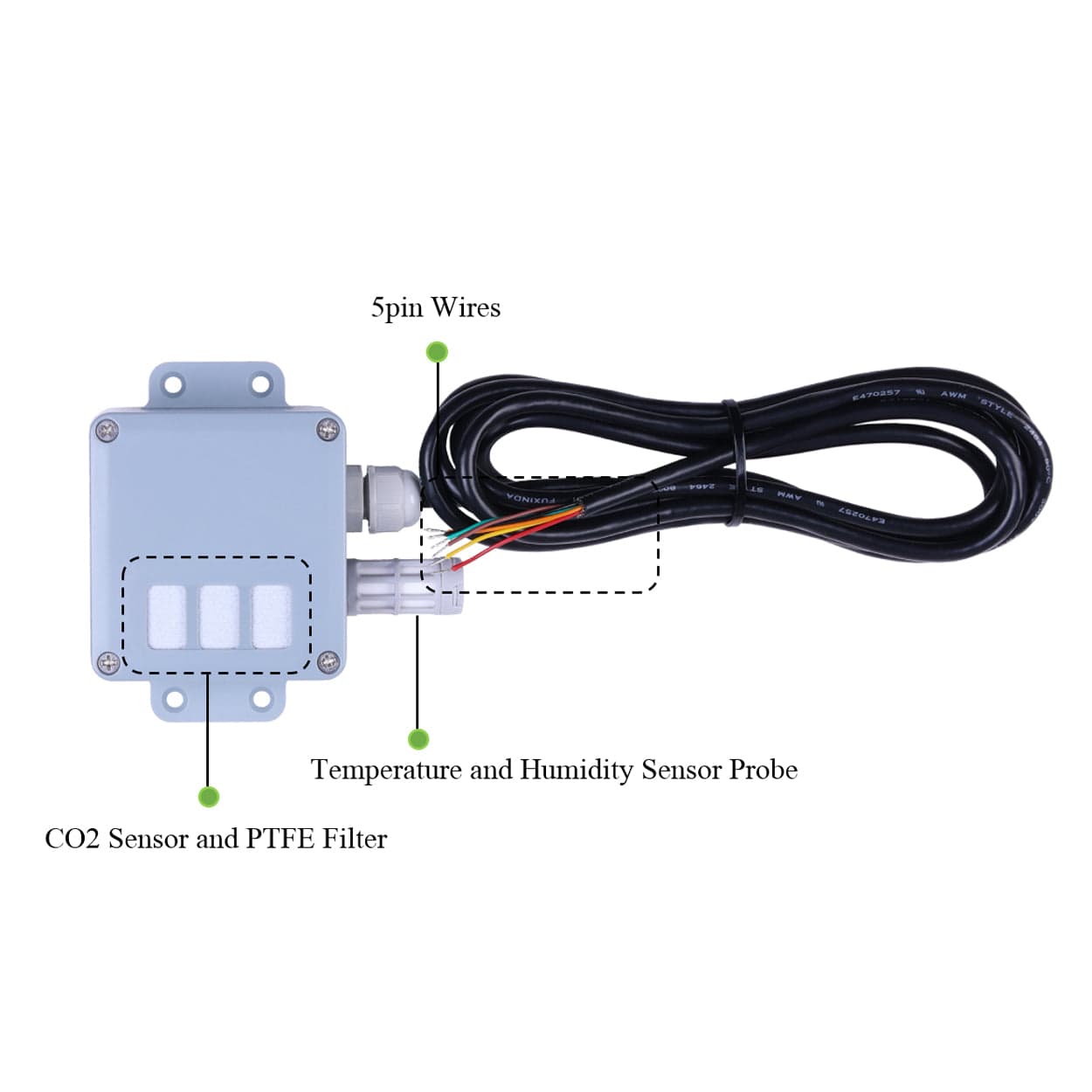 SenseCAP CO2, Temperature and Humidity Sensor with RS-485 & SDI-12 by Seeed - The Pi Hut