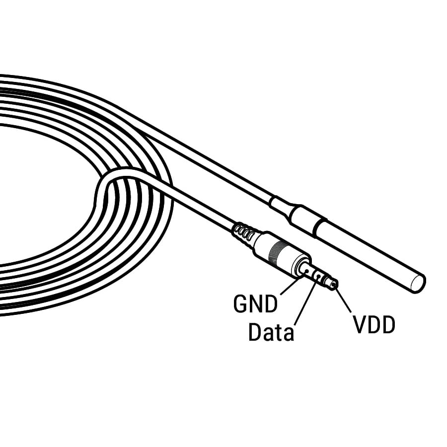 Shelly 3.5mm Jack DS18B20 Temperature Sensor for The Pill - The Pi Hut