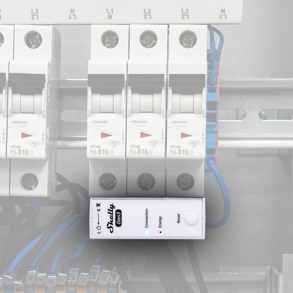 Shelly 3EM-63T Gen3 - Single or Three-Phase Energy Meter by Shelly - The Pi Hut