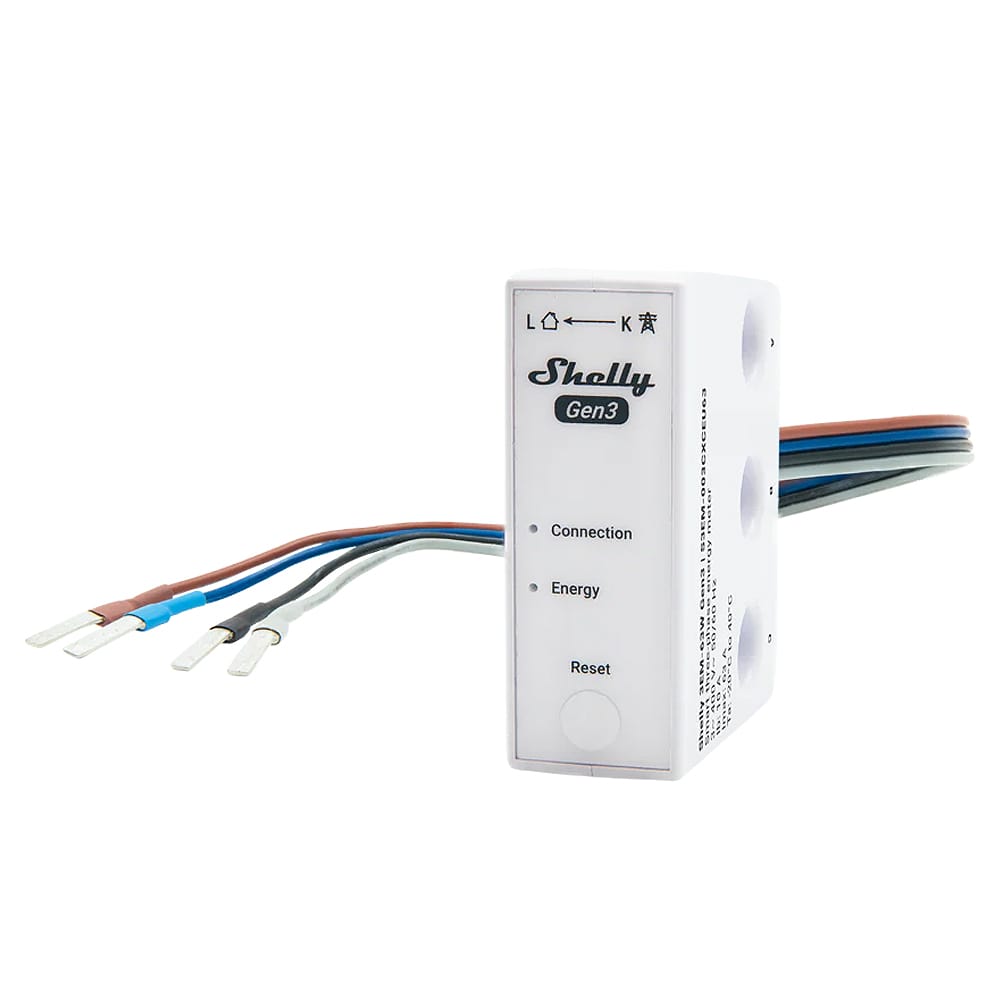 Shelly 3EM-63W Gen3 - Single or Three-Phase Energy Meter by Shelly - The Pi Hut