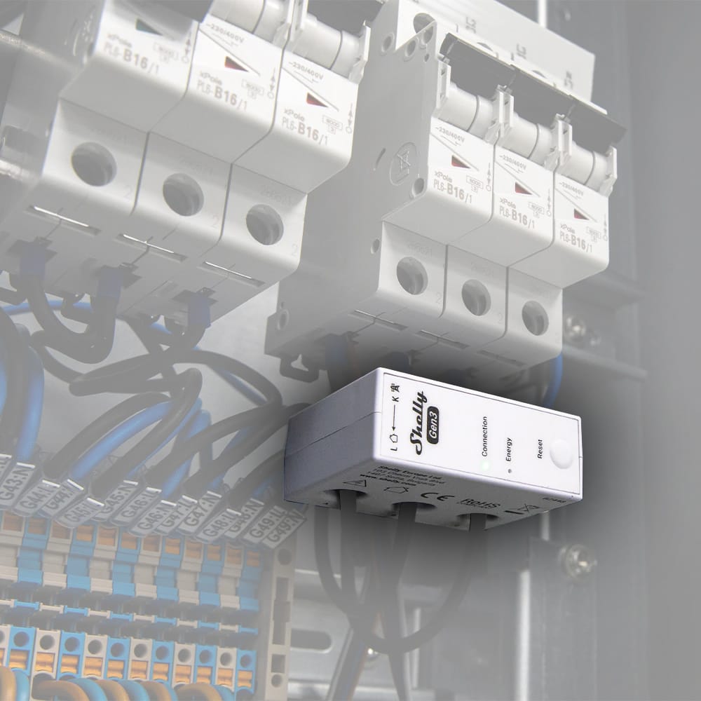 Shelly 3EM-63W Gen3 - Single or Three-Phase Energy Meter by Shelly - The Pi Hut
