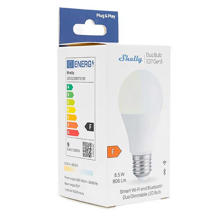 Shelly Duo Bulb E27 Gen3 by Shelly - The Pi Hut