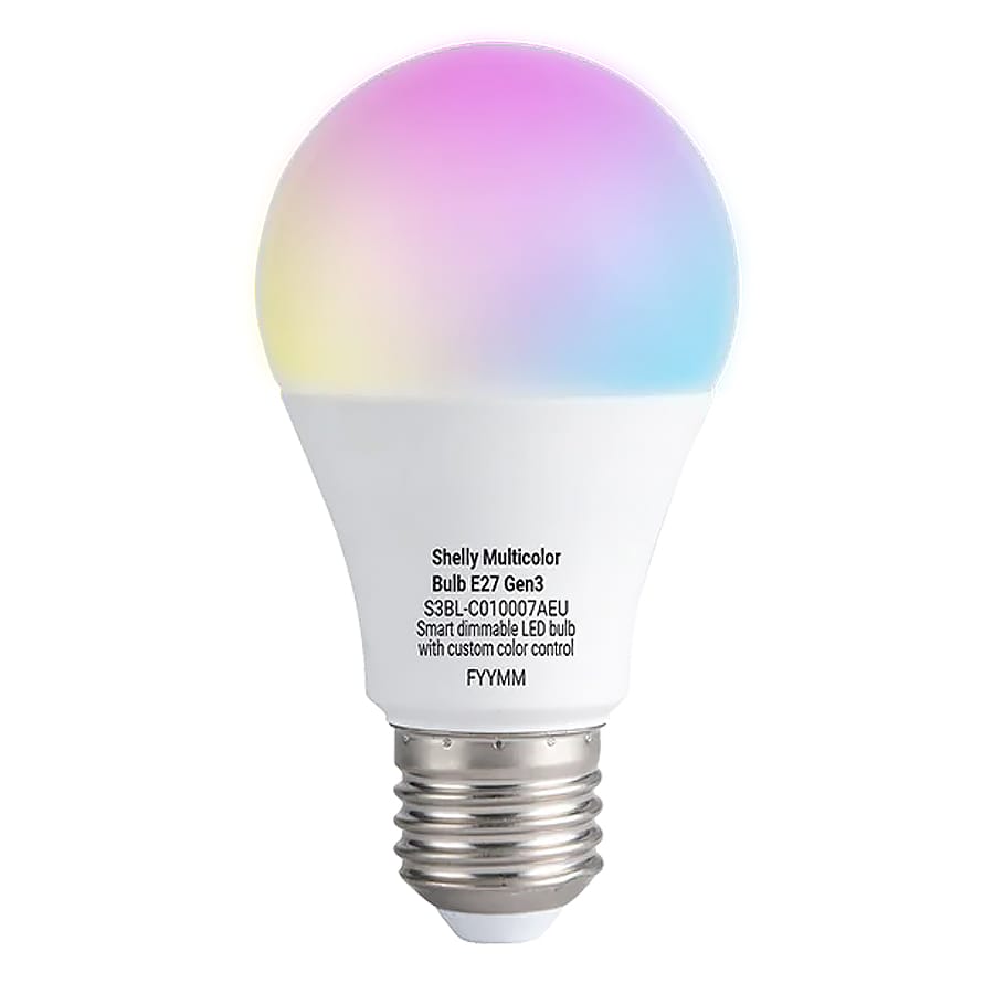 Shelly Multicolour Bulb E27 Gen3 by Shelly - The Pi Hut