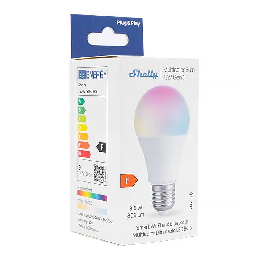 Shelly Multicolour Bulb E27 Gen3 by Shelly - The Pi Hut