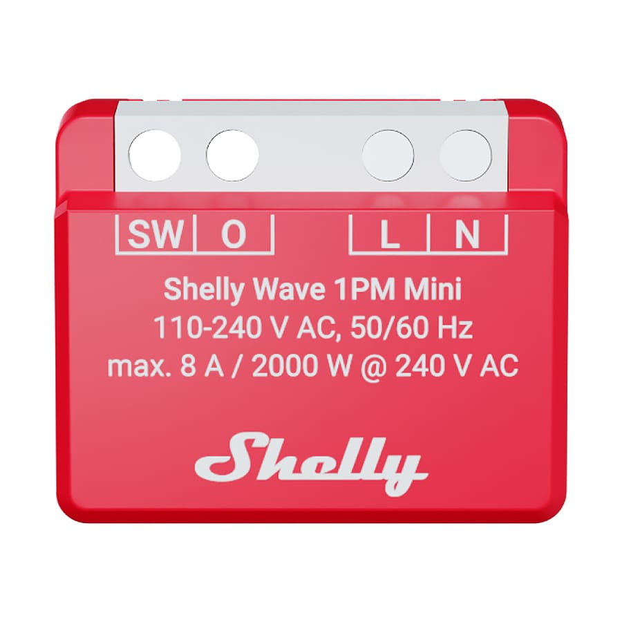 Shelly Wave 1PM Mini LR by Shelly - The Pi Hut