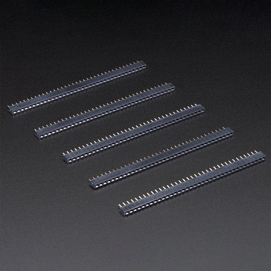 Short Female Headers 36-pin 2.54mm - Pack of 5 by The Pi Hut - The Pi Hut