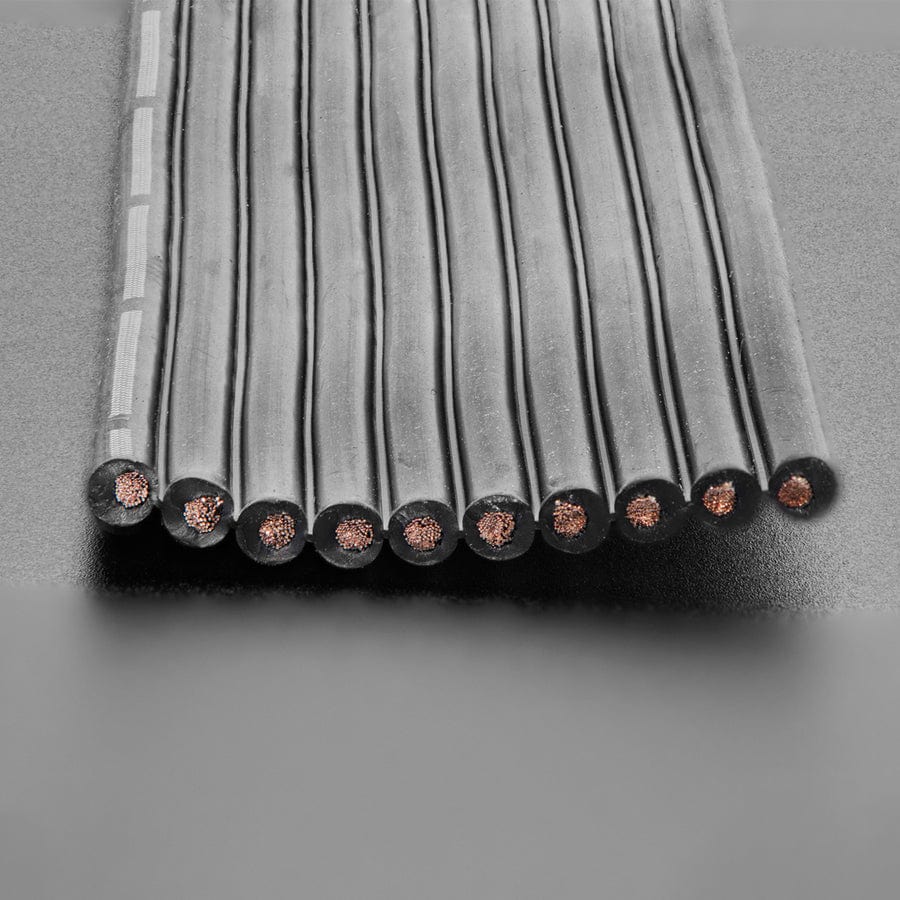 Silicone Cover Stranded-Core Ribbon Cable - 10 Wire