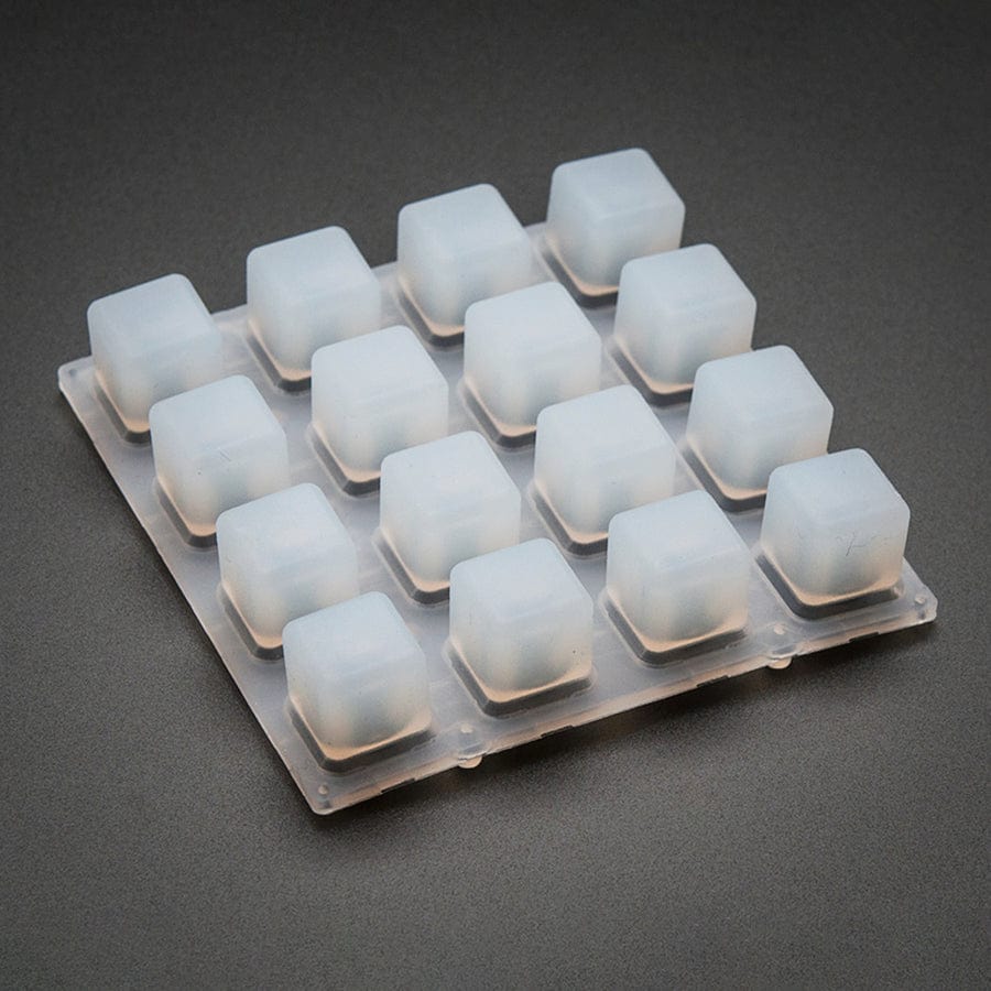 Silicone Elastomer 4 x 4 Button Keypad - for 3mm LEDs - The Pi Hut