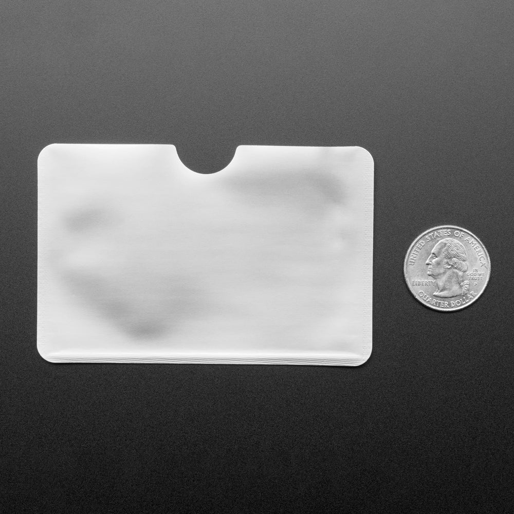 Silver RFID Blocking Card Sleeves (10-pack) by Adafruit - The Pi Hut