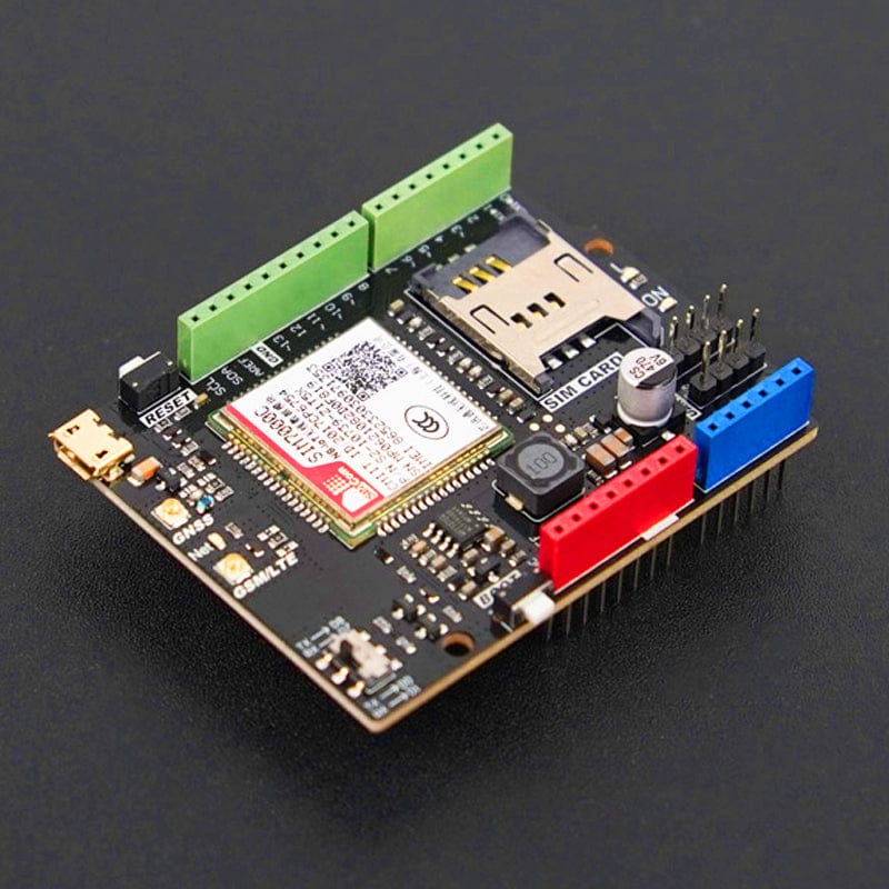 SIM7000C Arduino NB-IoT/LTE/GPRS/GPS Expansion Shield - The Pi Hut