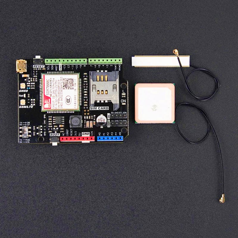 SIM7000C Arduino NB-IoT/LTE/GPRS/GPS Expansion Shield - The Pi Hut