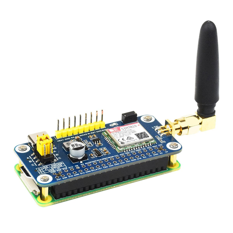 HAT SIM7028 NB-IoT Coolwell Per Raspberry Pi - Comunicazione Globale Con Antenna GSM - Foto 1