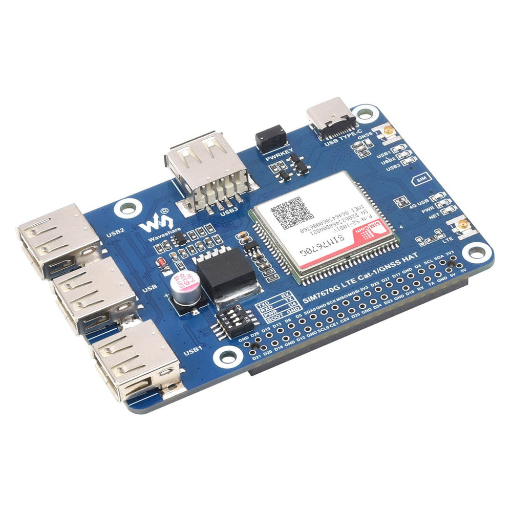 SIM7670G LTE Cat-1/GNSS HAT for Raspberry Pi - The Pi Hut