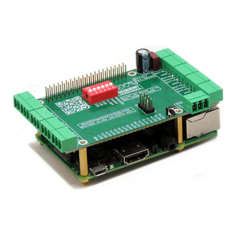 A Stackable Hat Raspberry Pi Sixteen 0-10V Analogue Outputs 8-Layer Stackable HAT for Raspberry Pi ...