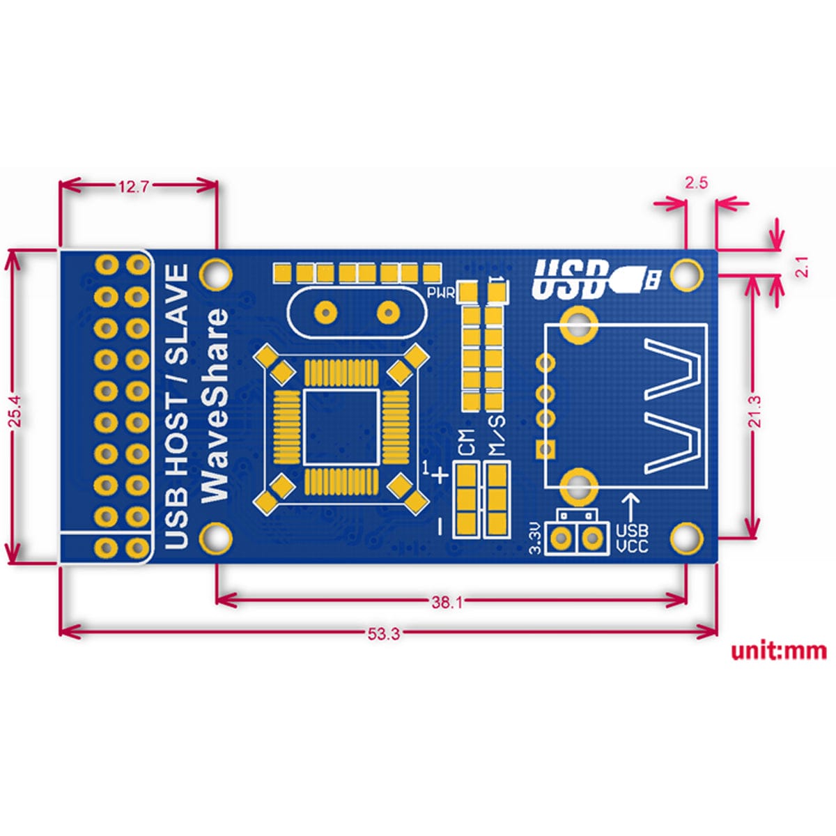 SL811 USB Board - The Pi Hut