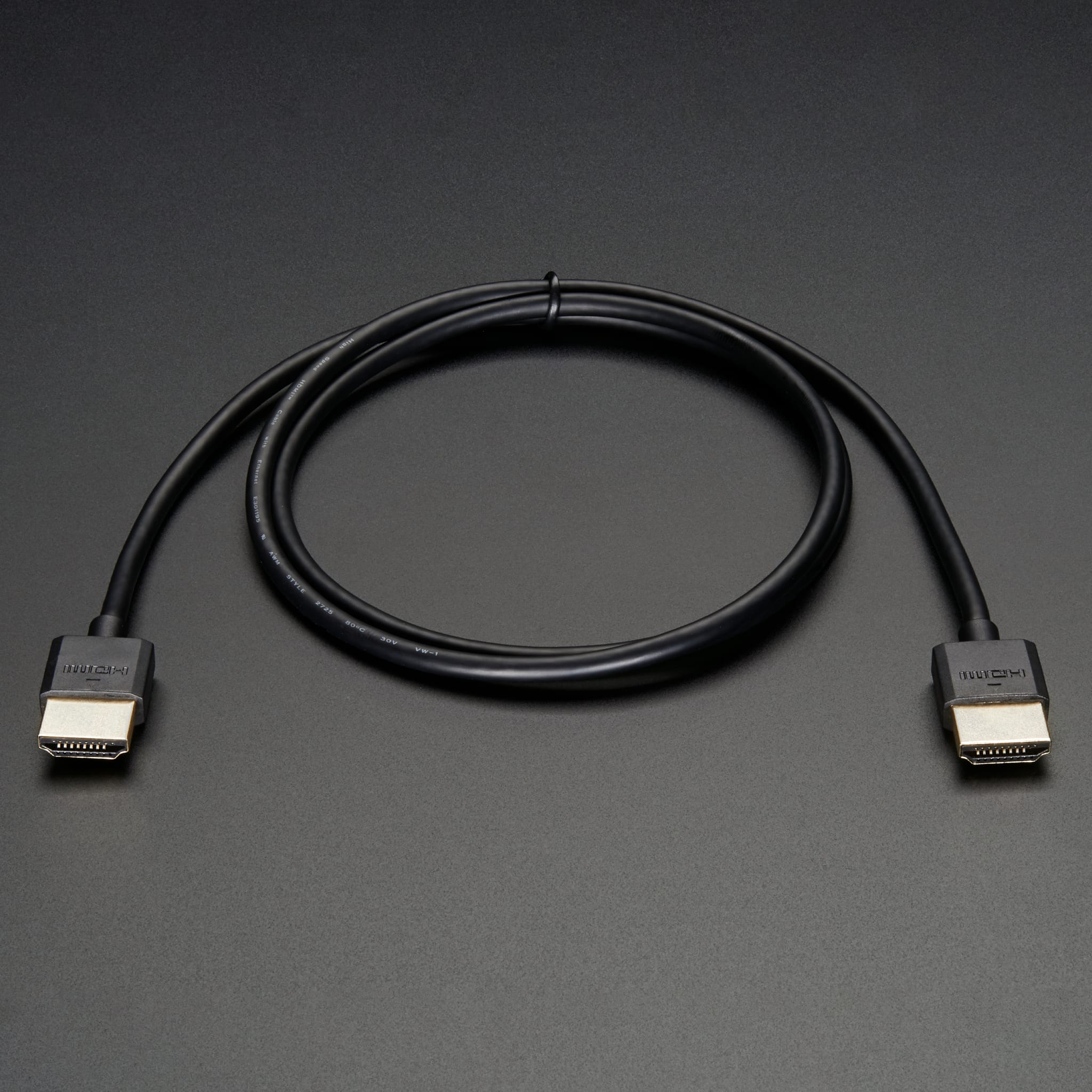 Slim HDMI Cable - 3 feet long by Adafruit - The Pi Hut