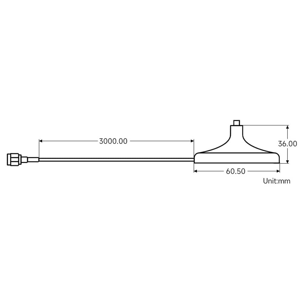 SMA Magnetic Mount Antenna Base with 3m Cable by Waveshare - The Pi Hut