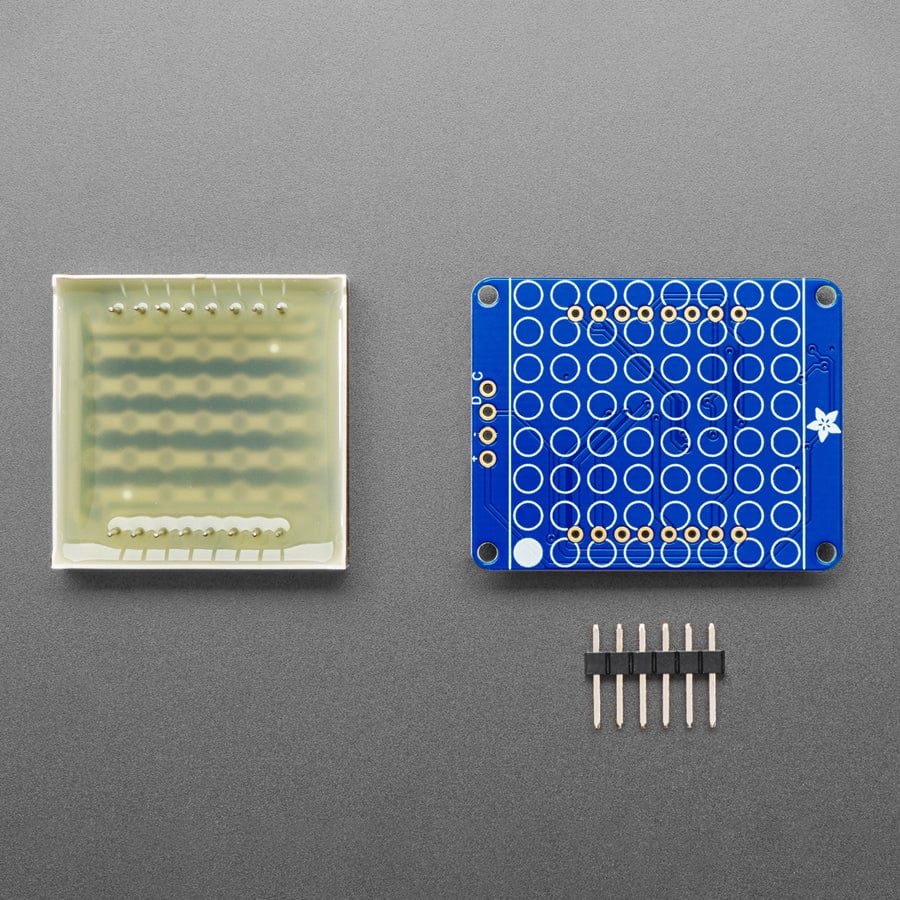 Small 1.2" 8 x 8 Ultra Bright White LED Matrix + Backpack