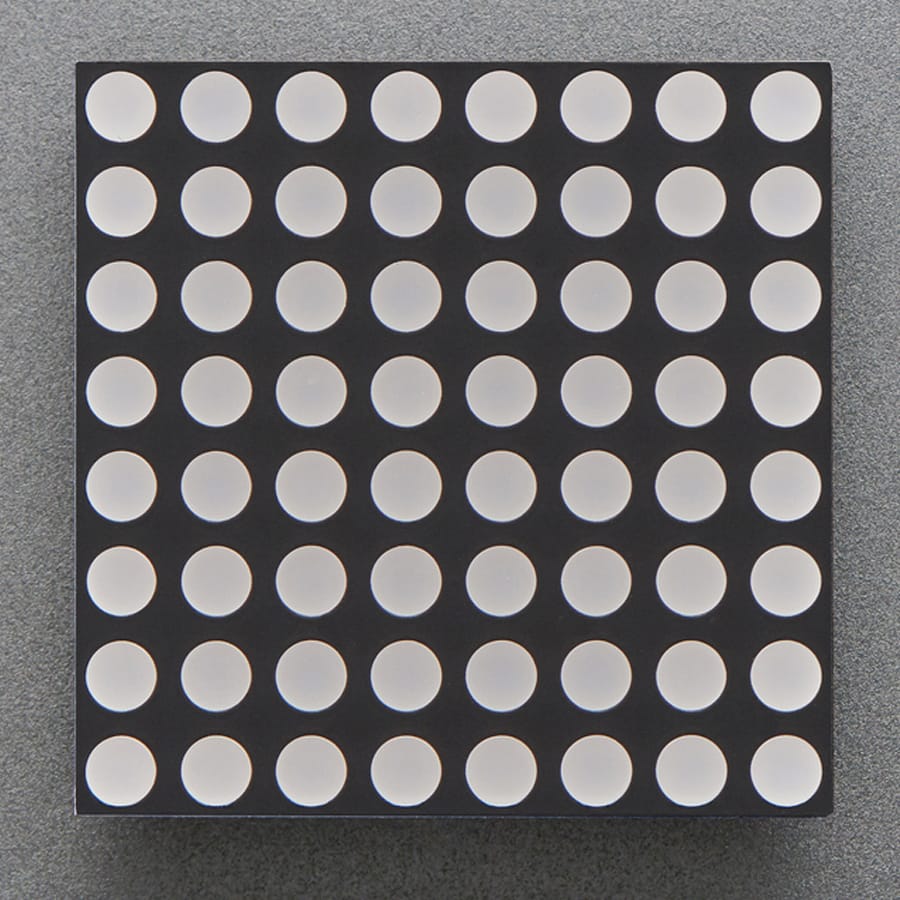 Small 1.2" 8x8 Ultra Bright Blue LED Matrix (KWM-30881CBB) by Adafruit - The Pi Hut