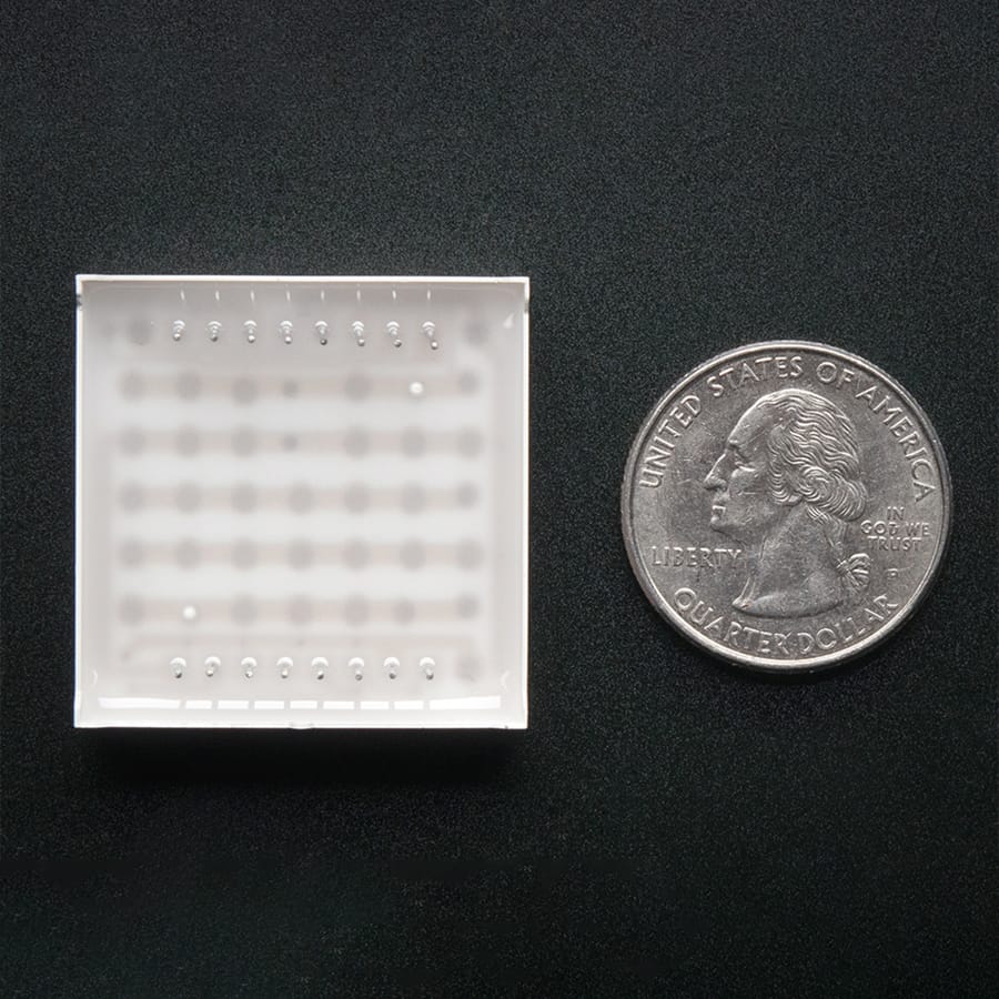 Small 1.2" 8x8 Ultra Bright Yellow-Green LED Matrix (KWM-30881CUGB) by Adafruit - The Pi Hut